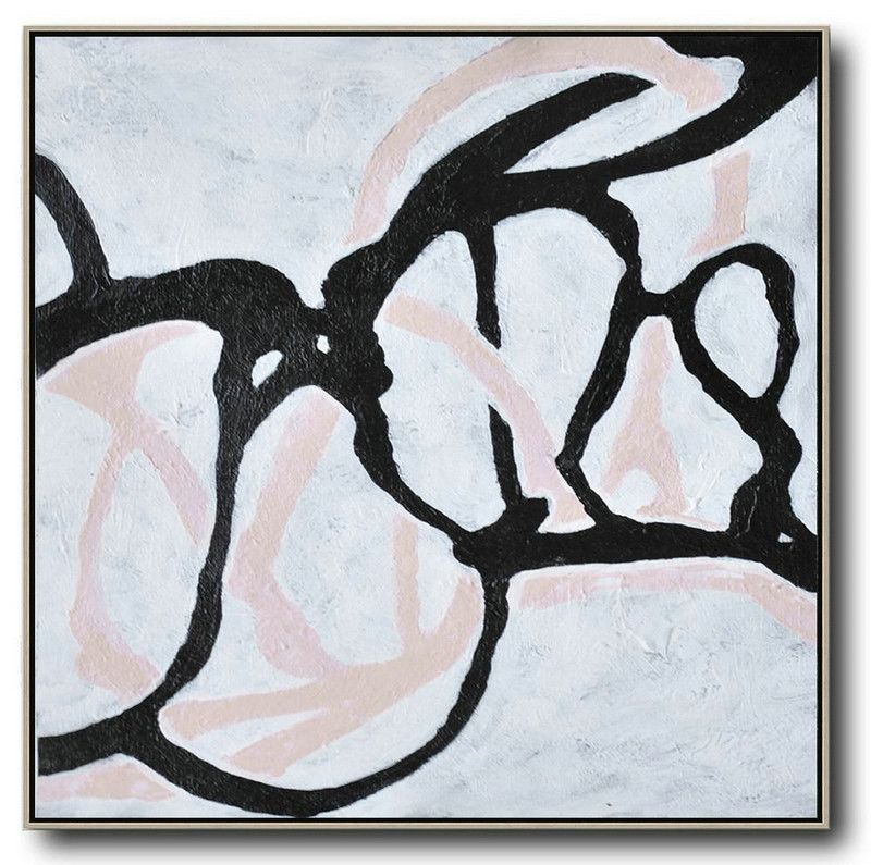 Extra Large Textured Painting On Canvas,Hand-Painted Oversized Minimal Painting On Canvas,Original Art